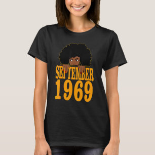 September 1969 53ste verjaardag 53 jaar oud zwart t-shirt