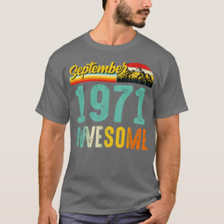 September 1971 Verjaardagscadeau Shirt Vintage Sep