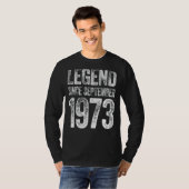  september 1973, geboren sinds t-shirt (Voorkant volledig)