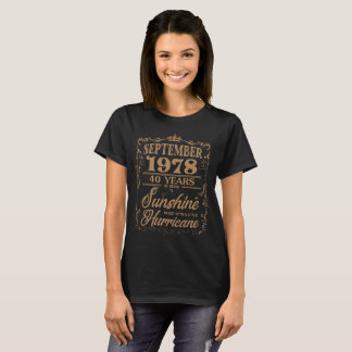 September 1978 40 jaar Zonnezonneschijn T-shirt