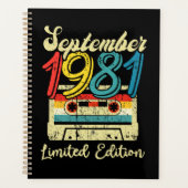 September 1981 Happy Birthday 40th Planner (Voorkant)