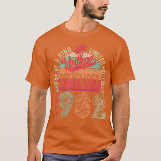  september 1982 40e verjaardag 40 jaar oud t-shirt