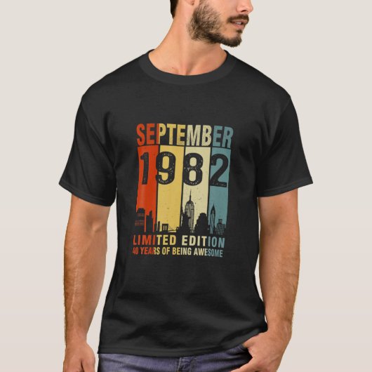 September 1982 beperkte Uitgave 40 jaar van als a T-shirt (Voorkant)
