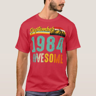 September 1984 Verjaardagscadeau Shirt Vintage Sep
