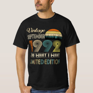 September 1992 T-shirt - Retro Style Geboorte