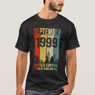 september 1999 23 Birthday 23 jaar oud 1999 T-shirt