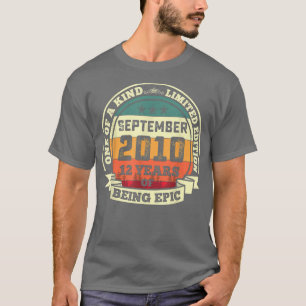 september 2010 12e verjaardag van 12 jaar bein t-shirt
