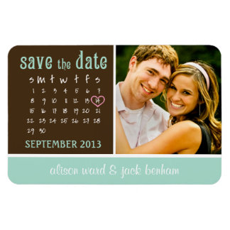 September 2013 Kalender "Save the Date" Magneet