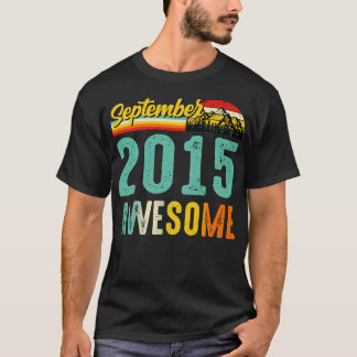 September 2015 Verjaardagscadeau Shirt Vintage Sep