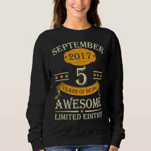 September 2017 5 jaar Geweldige Retro 5 Trui