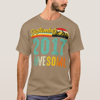 September 2017 Verjaardagscadeau Shirt Vintage Sep