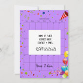 September 2022 Kalender Gelukkige Verjaardag Uitno Kaart (Achterkant)