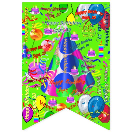 September, 20-jarige Bunting Banner (Tweede vlag)
