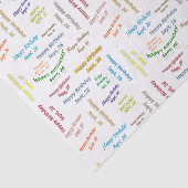 September, 26, Birthday Tissue Paper Tissuepapier (Detail)