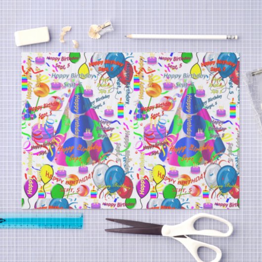 September, 5-jarig Weefselpapier Tissuepapier (Craft)