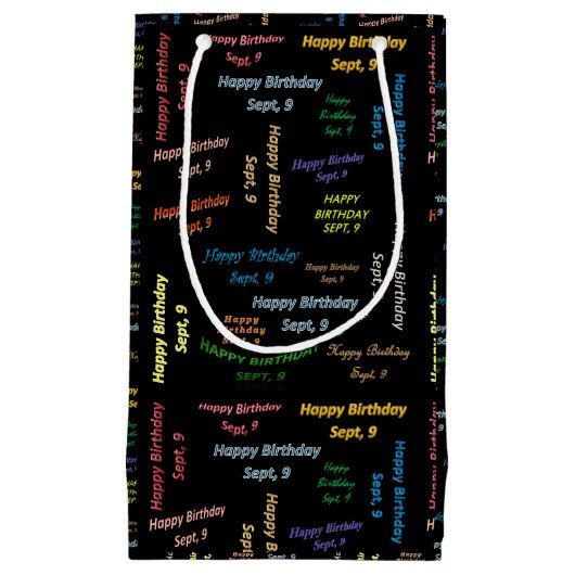 september, 9-jarige cadeautas (Voorkant)