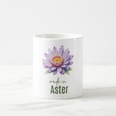September Aster  Flower Mug | Coffee Cup Koffiemok (Center)