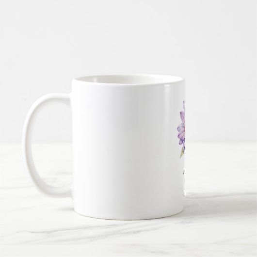 September Aster  Flower Mug | Coffee Cup Koffiemok (Links)