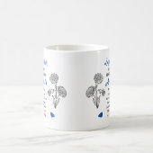 September Aster | Morning Glory Verjaardag Keepsak Koffiemok (Center)