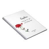 September Aster Persoonlijke Verjaardag Notitieboek (Rechterzijde)