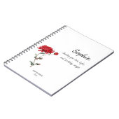 September Aster Persoonlijke Verjaardag Notitieboek (Linkerzijde)