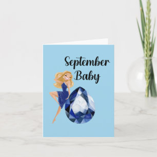 September Baby Kaart