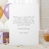 September Birth Flower Birthday Card | Asters Kaart