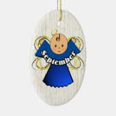 September Birthday Angel Keramisch Ornament (Rechts)