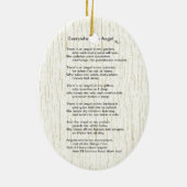 September Birthday Angel Keramisch Ornament (Achterkant)