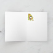 September Birthday Autumn, Chickadee Bird Card Kaart (Binnen)