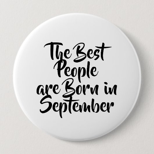 "September" Birthday Button (Voorkant)
