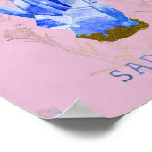 September Birthday Flower and Birthstone Poster (Hoek)