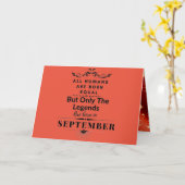 September Birthday Funny Quote Kaart (Gele Bloem)