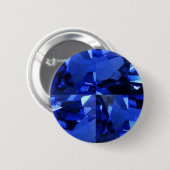 September Birthstone Pareltjes Ronde Button 5,7 Cm (Voorkant /achterkant)