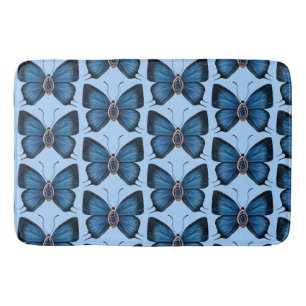 September Blauwe Vlinder Patroon Ontwerp Regal Badmat