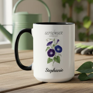 September Bloemrijke Morgen Verjaardag Aandenken Mok