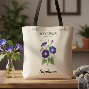 September Bloemrijke Verjaardagscadeau om te Behou Tote Bag