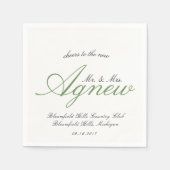 September bruiloft 2 servet (Voorkant)