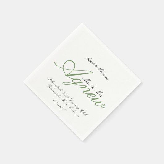 September bruiloft 2 servet (Hoek)