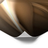 September Bruin druk Poster (Hoek)