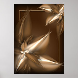 September Bruin druk Poster