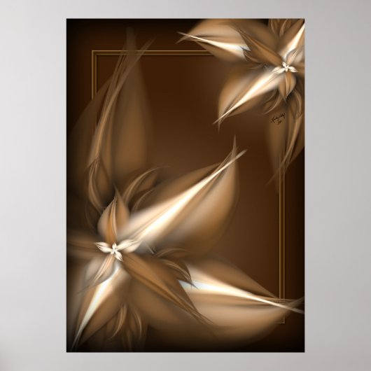 September Bruin druk Poster (Voorkant)