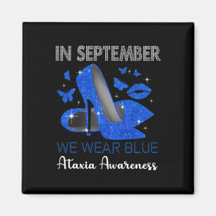 September Draag Blue High Heels Ataxie Bewustzijn Magneet