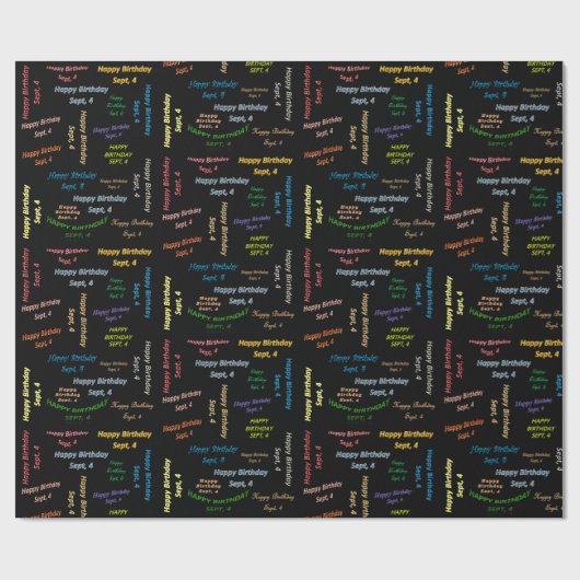 September, en met 4 cadeaupapier (Vlak)