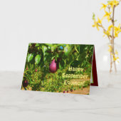 September Equinox, Orchard Pears Greeting Kaart (Gele Bloem)