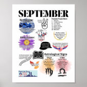 September Fun Facts Poster (Voorkant)