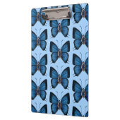 September Geboorte Blauw Saffier Vlinderpatroon Klembord (Links)