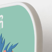 September Geboorte Bloem Aangepaste Naam Pickleball Paddle (Links Detail)