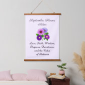 September Geboorte Maand Bloem Aster Gepersonalise Hangend Wandkleed (Slaapkamer)