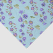 September Geboorte Maand Bloemen Aster Morning Glo Tissuepapier (Detail)